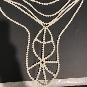Multi Strand Pearl statement necklace